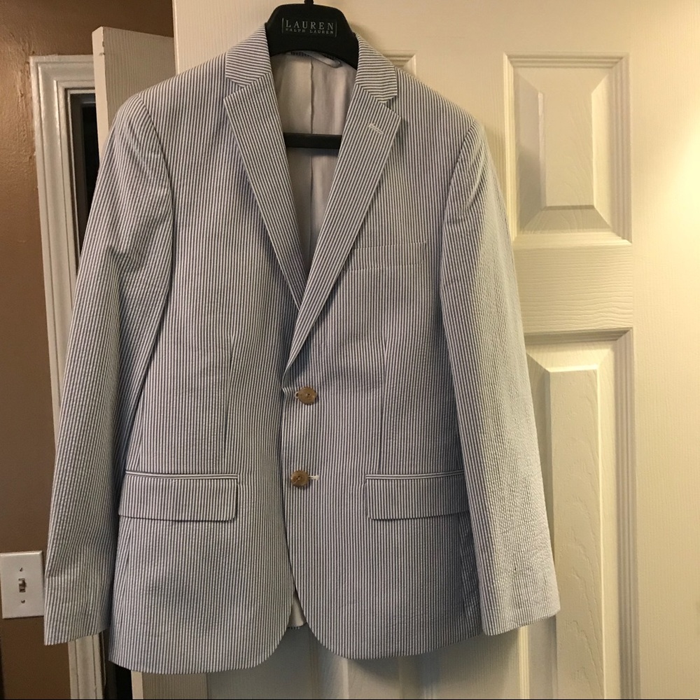 NWT Boys size 12R Ralph Lauren Seersucker Blazer